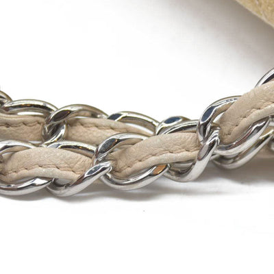 $2900 CHANEL 2006-2008 Medium Classic Lambskin Trimmed Canvas Line Double Flap shoulder bag