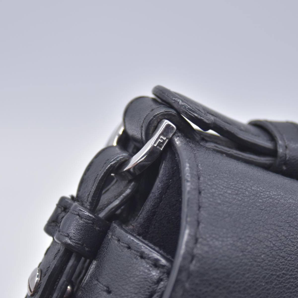 $2500 FENDI Monster Double Micro Baguette Black CONSIGNMENT