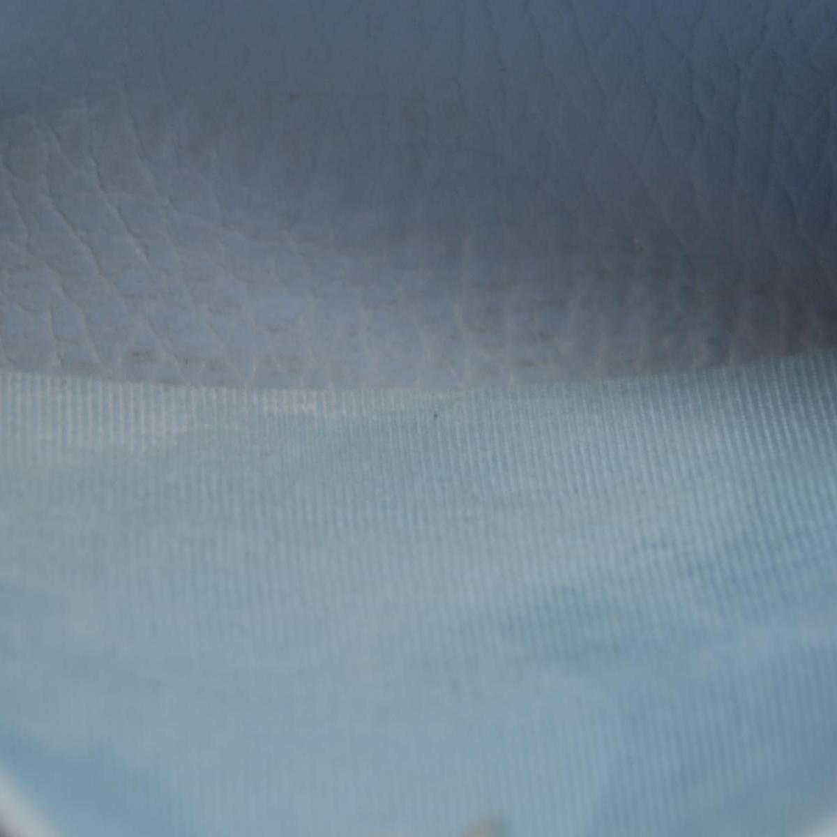 $660 Gucci Blue Calfskin Monochrome Dollar GG Marmont Zip Around Card Holder