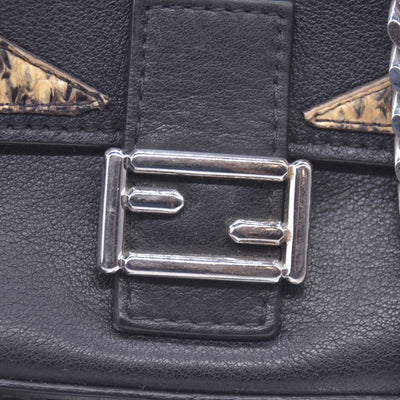 $2500 FENDI Monster Double Micro Baguette Black CONSIGNMENT