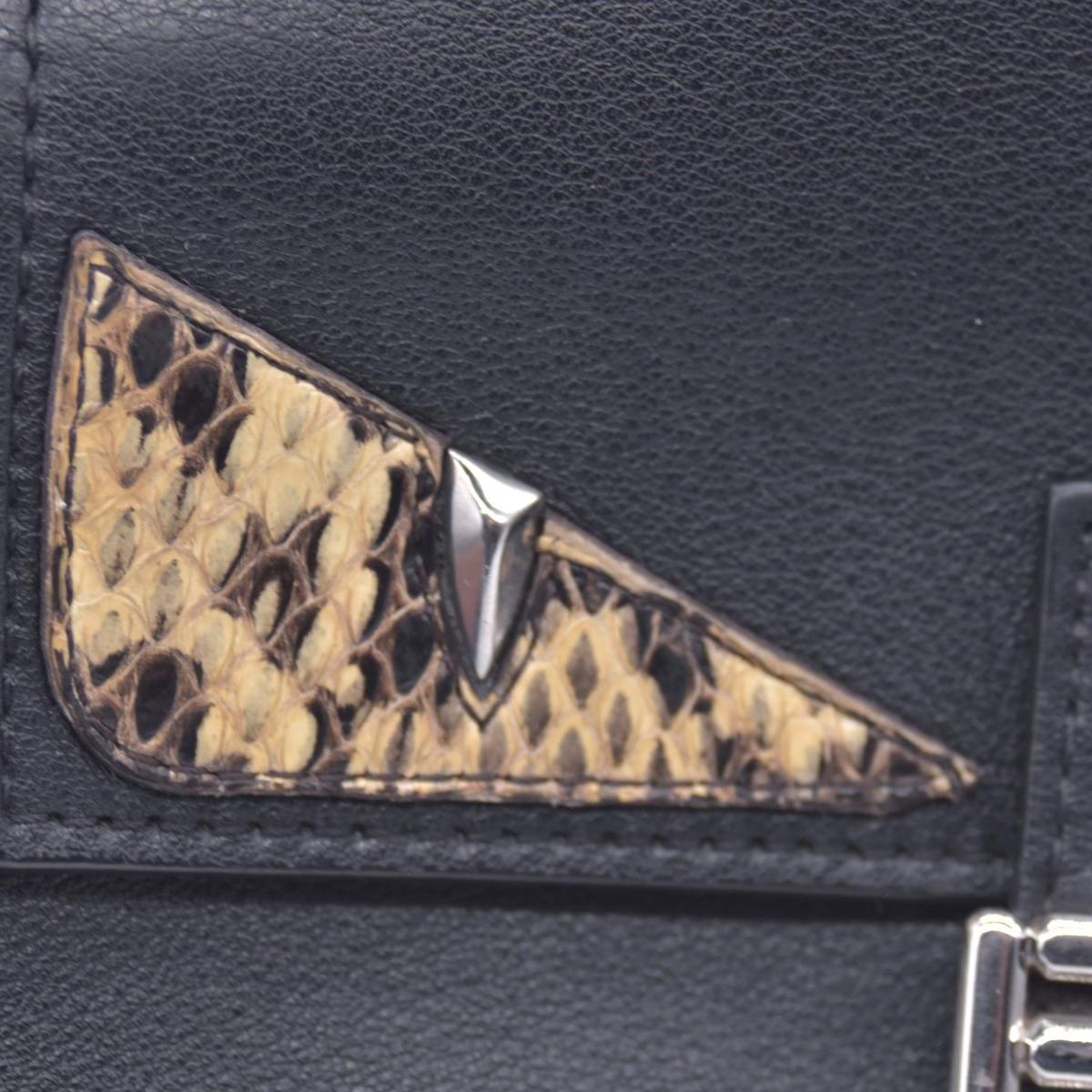 $2500 FENDI Monster Double Micro Baguette Black CONSIGNMENT