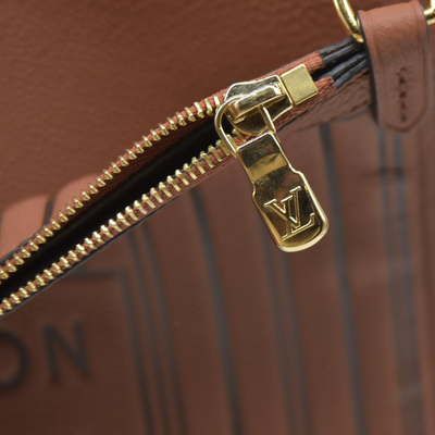 $3100 Louis Vuitton LV Monogram Neverfull Inside Out Brown with Pouch RFID
