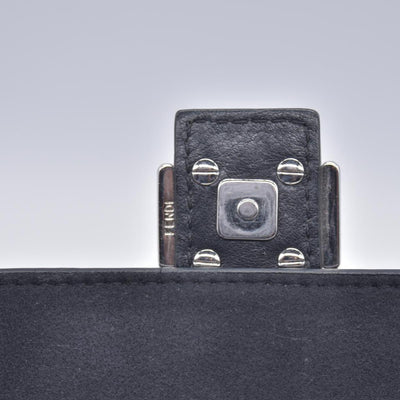$2500 FENDI Monster Double Micro Baguette Black CONSIGNMENT