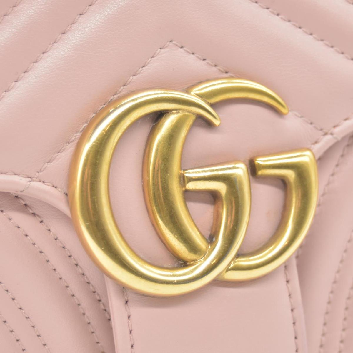$2850 Gucci Calfskin Matelasse Small GG Marmont Shoulder Bag  CONSIGNMENT