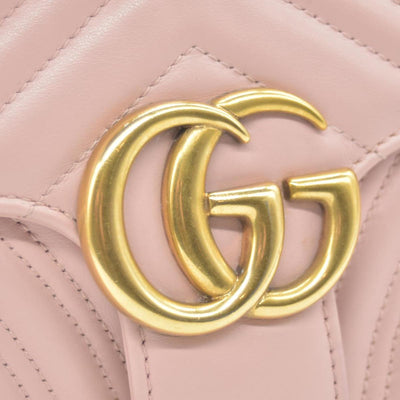$2850 Gucci Calfskin Matelasse Small GG Marmont Shoulder Bag  CONSIGNMENT