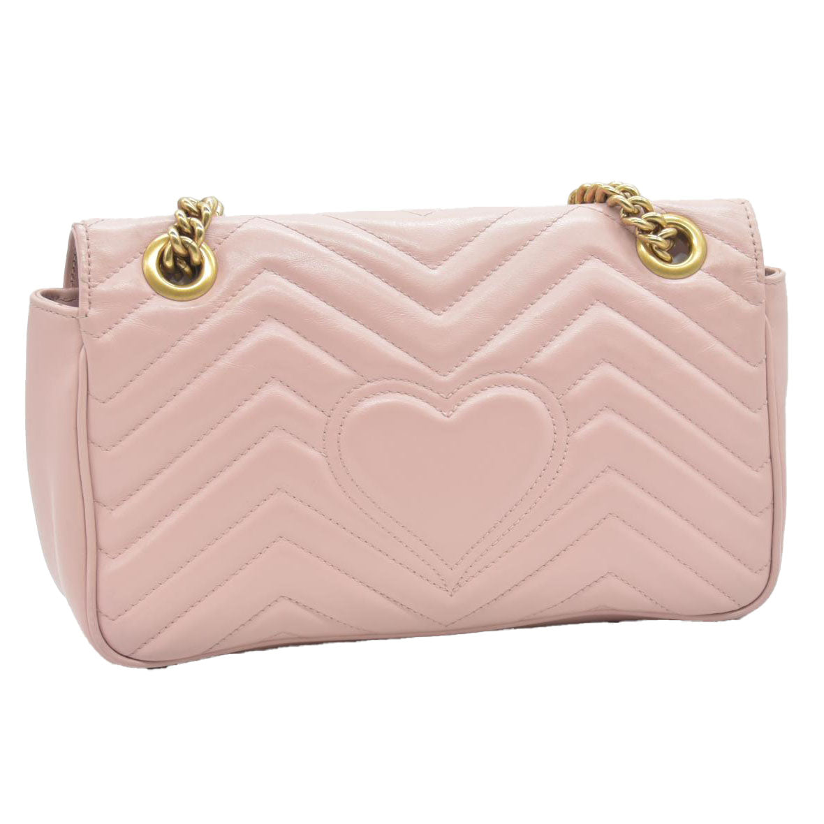 $2850 Gucci Calfskin Matelasse Small GG Marmont Shoulder Bag  CONSIGNMENT