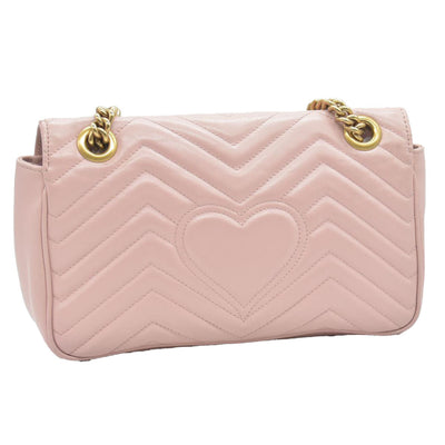 $2850 Gucci Calfskin Matelasse Small GG Marmont Shoulder Bag  CONSIGNMENT