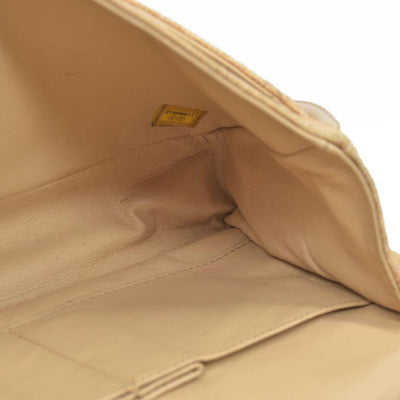 $2900 CHANEL 2006-2008 Medium Classic Lambskin Trimmed Canvas Line Double Flap shoulder bag