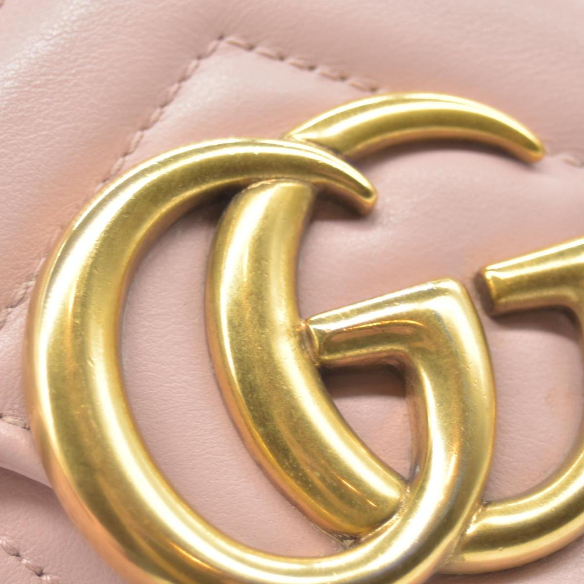 $2850 Gucci Calfskin Matelasse Small GG Marmont Shoulder Bag  CONSIGNMENT