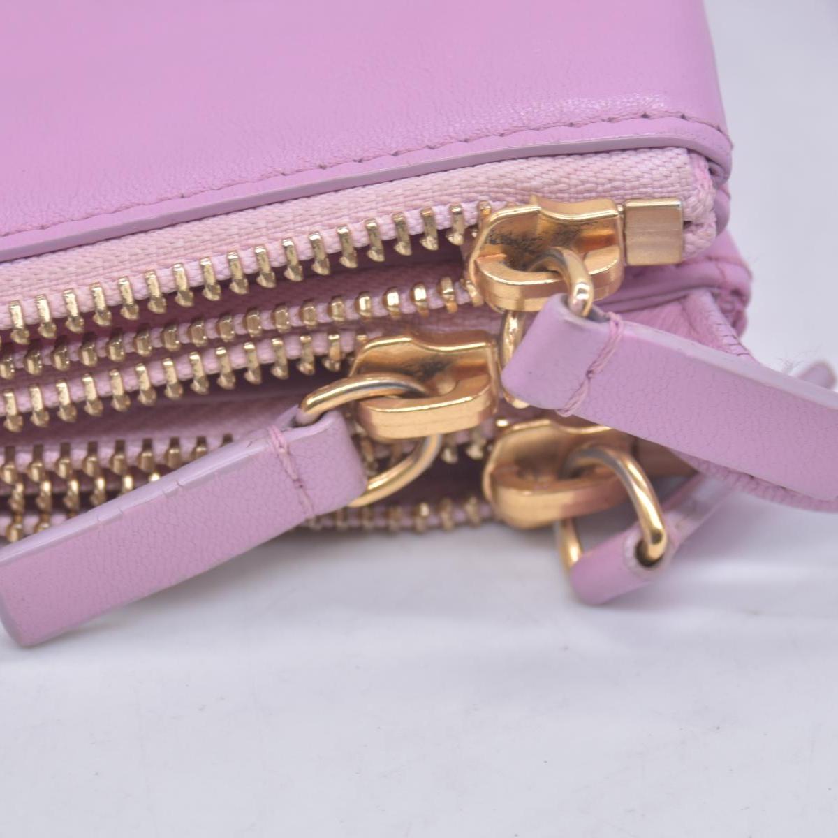 $1250 Celine Pink Leather Small Trio Crossbody Bag CONSIGNMENT