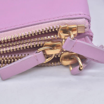 $1250 Celine Pink Leather Small Trio Crossbody Bag CONSIGNMENT
