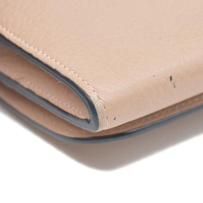 Chloe Alphabet Leather Bifold Long Wallet