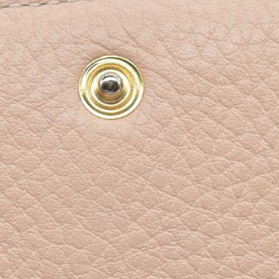 Chloe Alphabet Leather Bifold Long Wallet