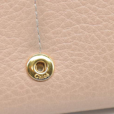 Chloe Alphabet Leather Bifold Long Wallet