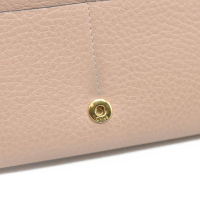 Chloe Alphabet Leather Bifold Long Wallet