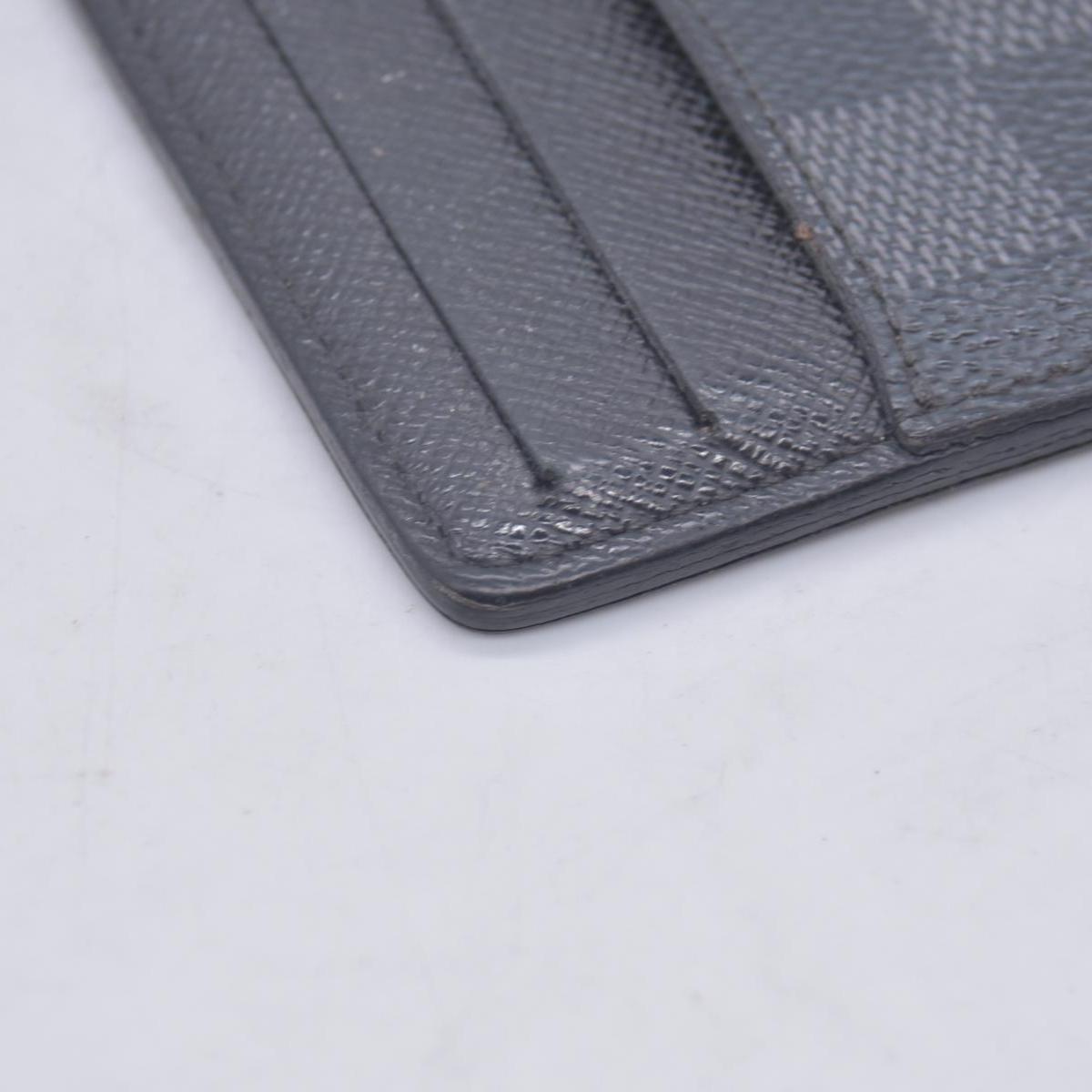 $385 Louis Vuitton 2008 Damier Graphite Pattern Card Case TH5008 CONSIGNMENT