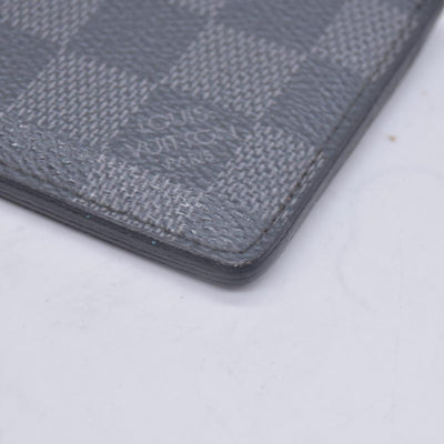 $385 Louis Vuitton 2008 Damier Graphite Pattern Card Case TH5008 CONSIGNMENT