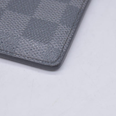 $385 Louis Vuitton 2008 Damier Graphite Pattern Card Case TH5008 CONSIGNMENT