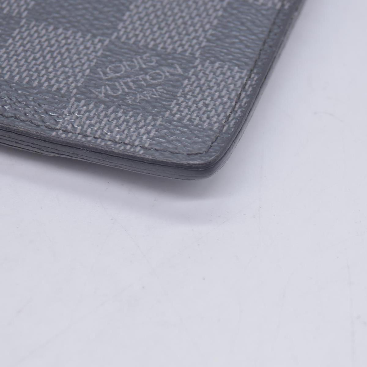$385 Louis Vuitton 2008 Damier Graphite Pattern Card Case TH5008 CONSIGNMENT