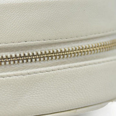 $3100 Chanel Lambskin Quilted Pearl Round Clutch With Chain White 29 2020