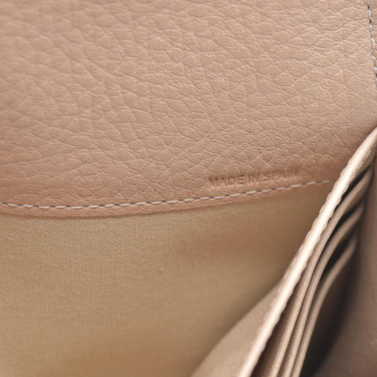 Chloe Alphabet Leather Bifold Long Wallet