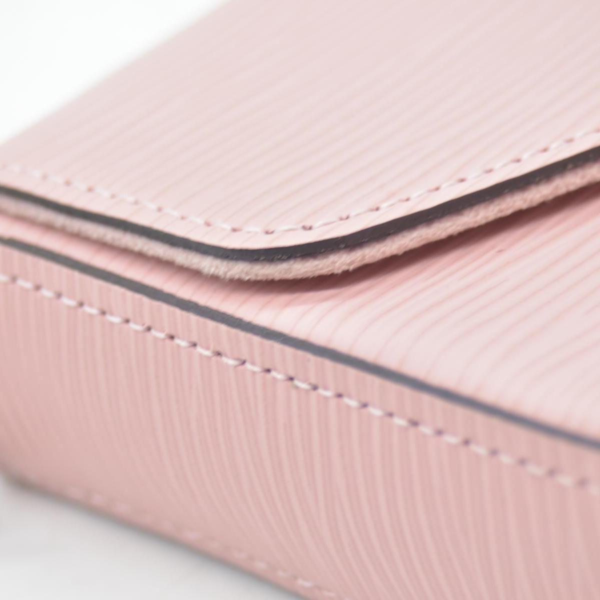 $1770 2017 Louis Vuitton Epi Leather Pochette Felicie Rose Ballerine CONSIGNMENT TJ3107
