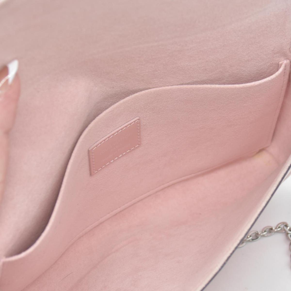 $1770 2017 Louis Vuitton Epi Leather Pochette Felicie Rose Ballerine CONSIGNMENT TJ3107