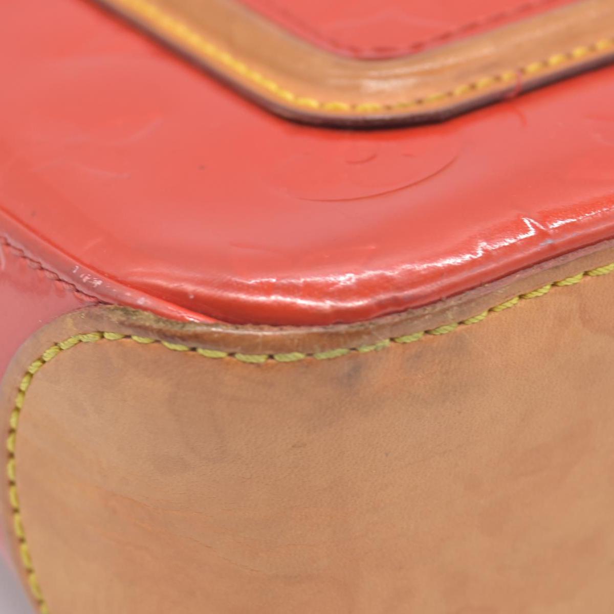 $810 2004 Louis Vuitton Vernis Mallory Square Pink CA1014