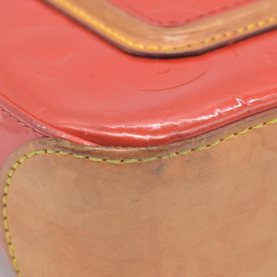 $810 2004 Louis Vuitton Vernis Mallory Square Pink CA1014