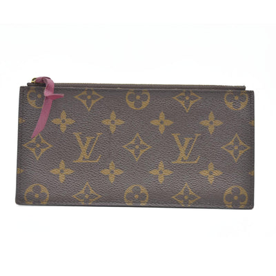 Louis Vuitton  Monogram Felicie Chain Wallet Zippered Insert Fuchsia