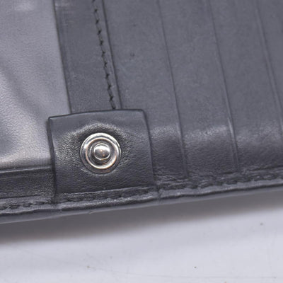 $620 GUCCI Guccissima Long Continental Flap Wallet Black CONSIGNMENT 10021591
