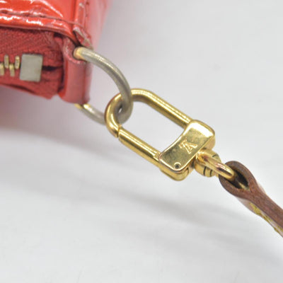 $810 2004 Louis Vuitton Vernis Mallory Square Pink CA1014