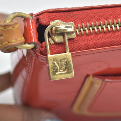 $810 2004 Louis Vuitton Vernis Mallory Square Pink CA1014