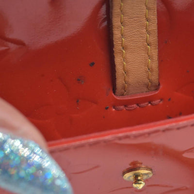 $810 2004 Louis Vuitton Vernis Mallory Square Pink CA1014