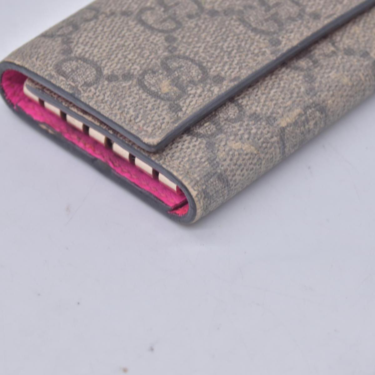 $350 GUCCI Gucci GG Supreme Floral / Heart Card Case CONSIGNMENT 10021575