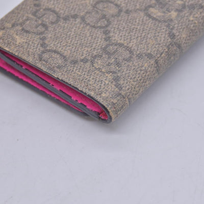 $350 GUCCI Gucci GG Supreme Floral / Heart Card Case CONSIGNMENT 10021575