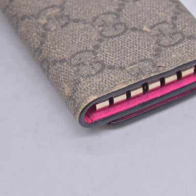 $350 GUCCI Gucci GG Supreme Floral / Heart Card Case CONSIGNMENT 10021575