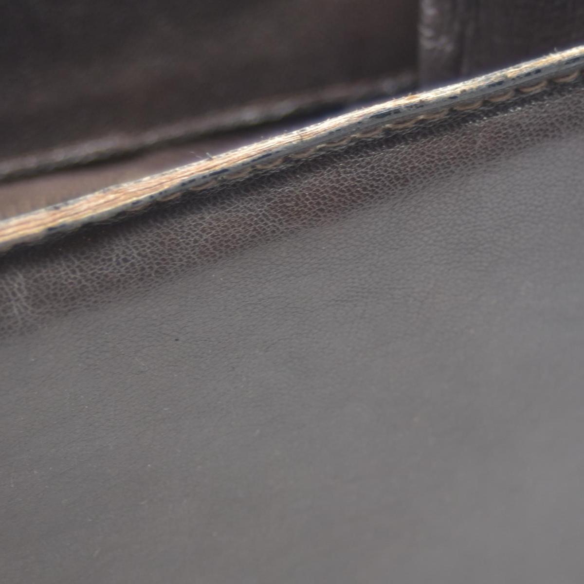 $2250 CONSIGNMENT FENDI Zucca Flap Clutch with Strap