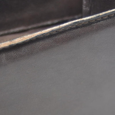 $2250 CONSIGNMENT FENDI Zucca Flap Clutch with Strap