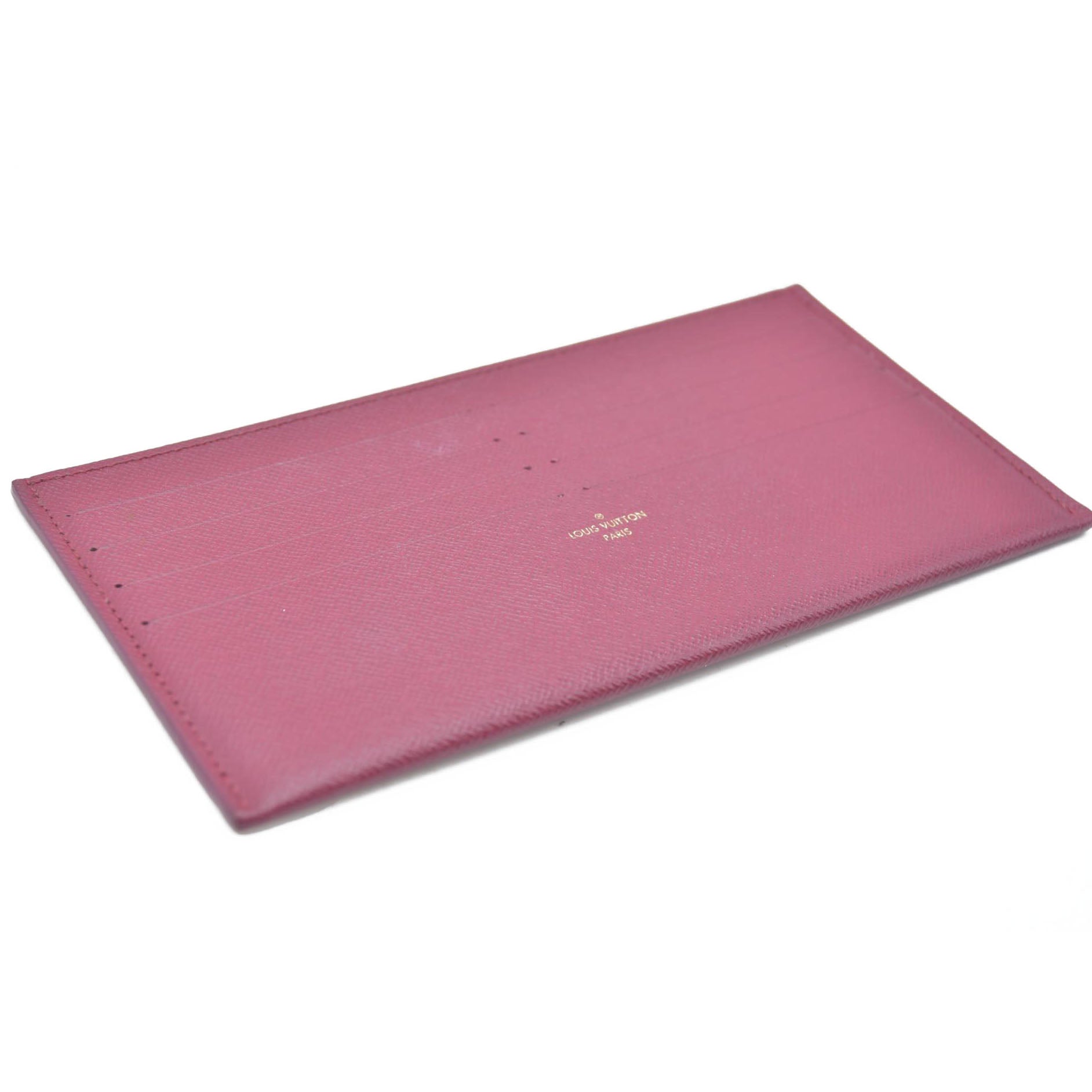 Louis Vuitton  Calfskin Pochette Felicie Card Holder Insert Fuchsia