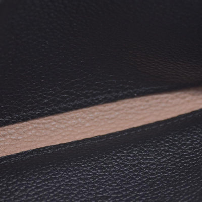 $800 2016 Louis Vuitton Monogram Empreinte Leather Emilie Wallet Black Beige CA1146 CONSIGNMENT