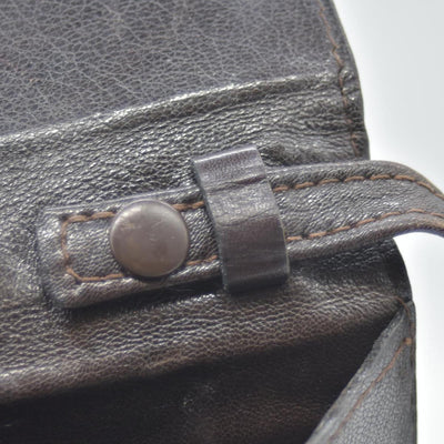 $2250 CONSIGNMENT FENDI Zucca Flap Clutch with Strap