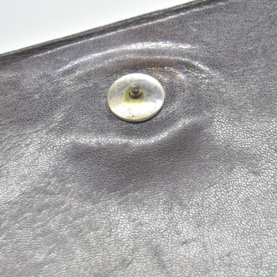 $2250 CONSIGNMENT FENDI Zucca Flap Clutch with Strap