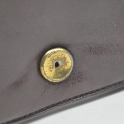 $2250 CONSIGNMENT FENDI Zucca Flap Clutch with Strap