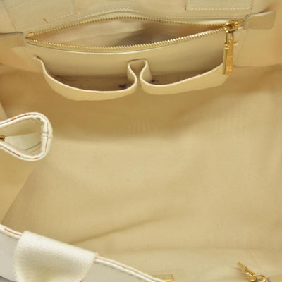 $800 CONSIGNMENT PRADA Canapa Logo Tote Grezzo