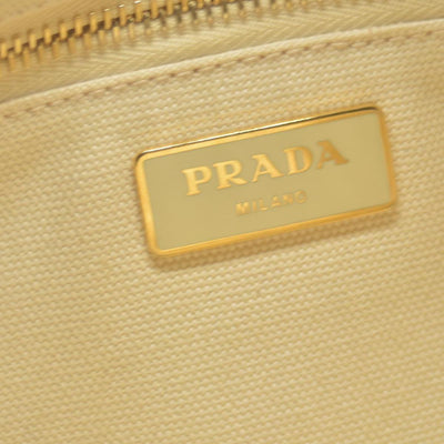 $800 CONSIGNMENT PRADA Canapa Logo Tote Grezzo