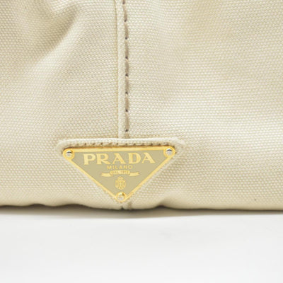 $800 CONSIGNMENT PRADA Canapa Logo Tote Grezzo