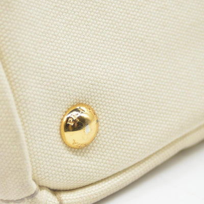 $800 CONSIGNMENT PRADA Canapa Logo Tote Grezzo