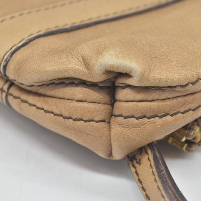 $990 Burberry  Leather Fold Over Wristlet Clutch CONSIGNMENT