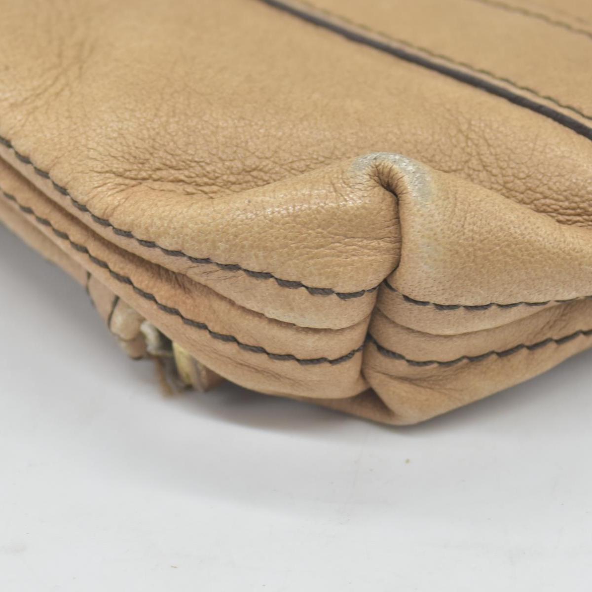 $990 Burberry  Leather Fold Over Wristlet Clutch CONSIGNMENT